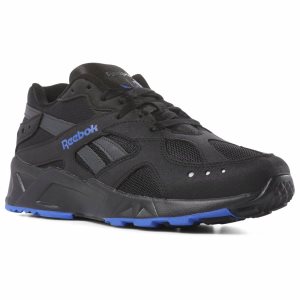 Reebok Aztrek Turnschuhe Damen - Schwarz/Weiß/Blau - DE 348-CPF